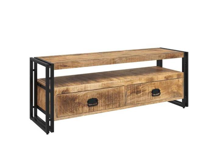 Promotion Févr Meuble TV/BUFFET TV - Pour salon - BANC TV - 120x35x45 cm Bois solide de manguier FR85994001