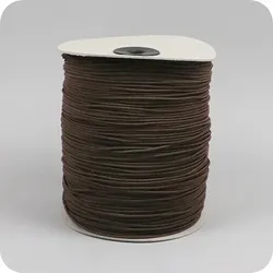 Gummischnur 2,2 mm braun, Latex, Polyester
