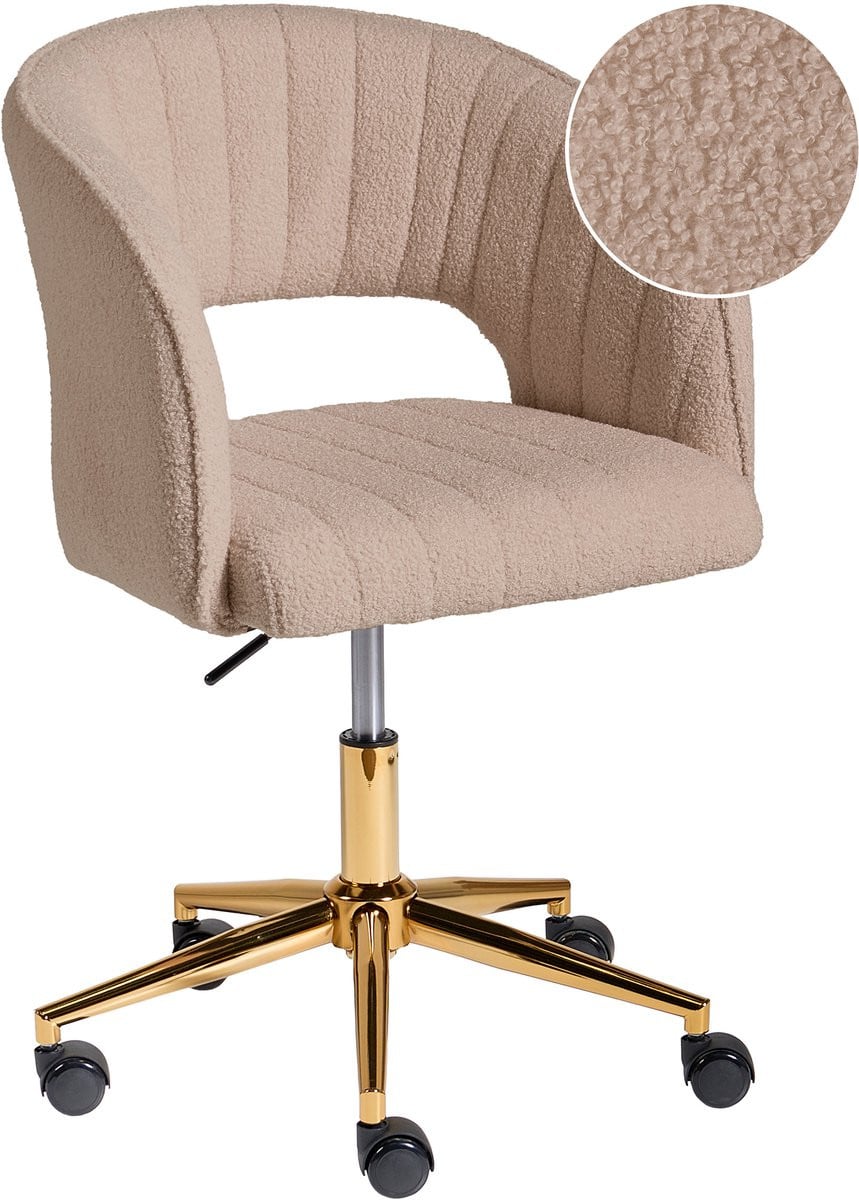 Beliani Bureaustoel - Beige - Task Chair