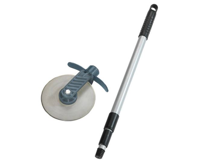 Rasenkanten-Roller Rasenschneider, Silberfarben, Metall, 5.5x139x15 cm, Gartenzubehör, Gartenpflege, Rasenmäher