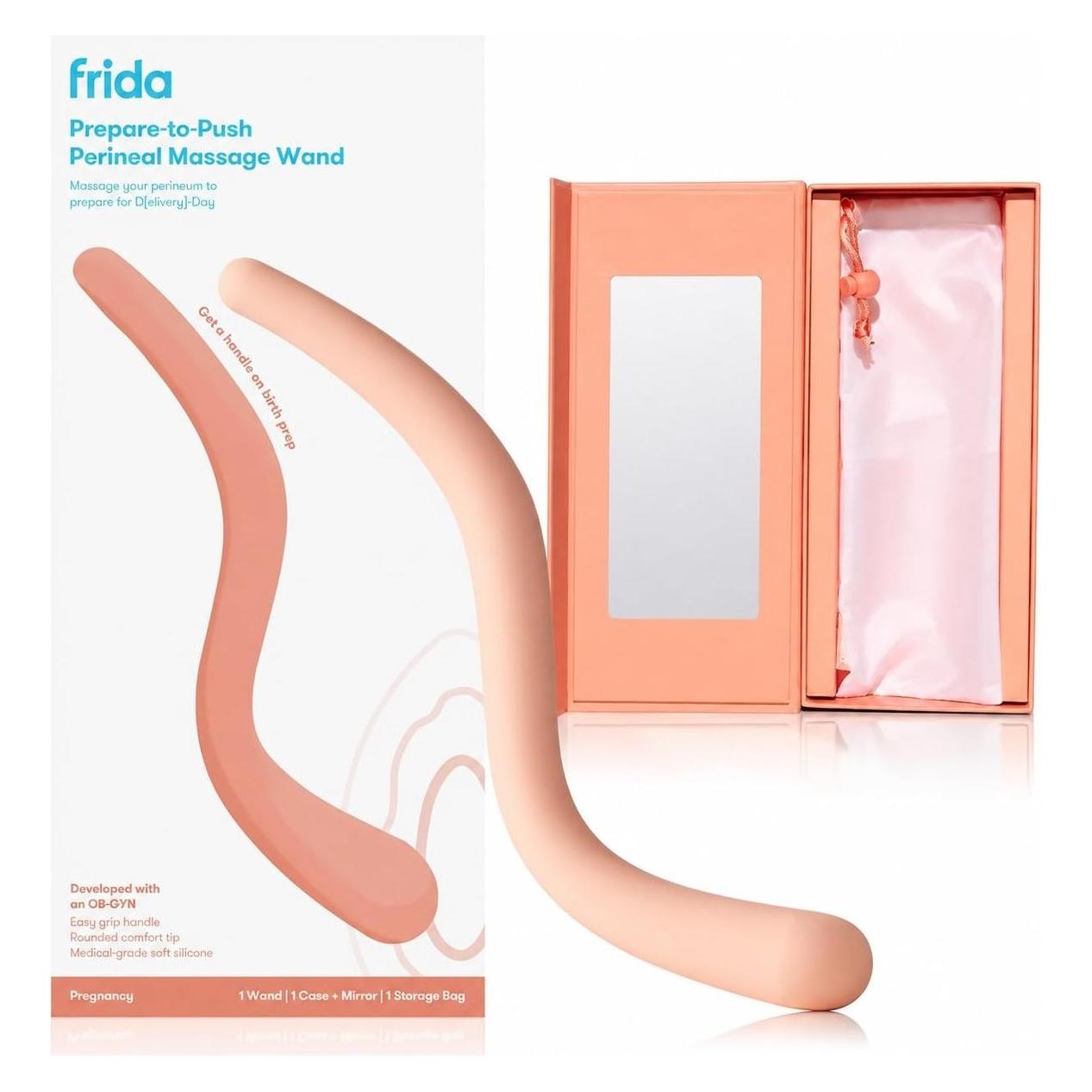 Frida Mom Perineal-Massagestab - "Prepare to Push" - 1 Stück + Spiegel (77700949)