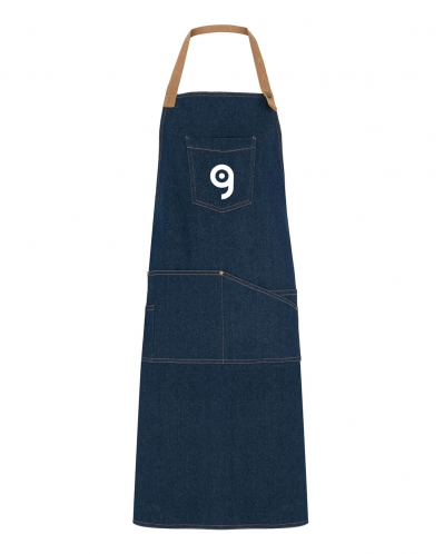 Grembiule lungo Batali, 100% cotone, tasche multiple Personalizzate o neutre Roly