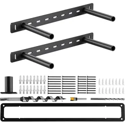 VEVOR Regalhalterungen, 2 Stk., Regalträger Tragkraft 68 kg, 406,4x157,4x38,1 mm, Schwerlast Regalhalter für versteckte Regale, unsichtbare Halterung für schwebende Regale zur Wandmontage