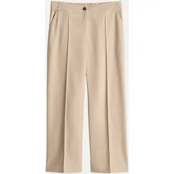Verkürzte City Hose Melane soft Beige 38