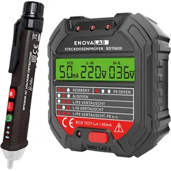 VA, Multimeter, LABS Messgeräte-Set, Steckdosentester + Spannungsprüfer
