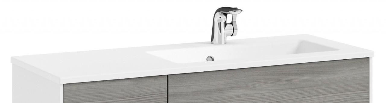 Pelipal Serie 6010 Mineralmarmor-Waschtisch MMWT54-1330-R, B:1330, H:20, T:500mm MMWT54-1330-R