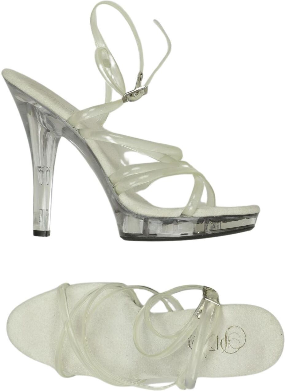 Pleaser Damen Sandalen, Weiß, Gr. EU 39 (US 8), Kunstleder - Second Hand