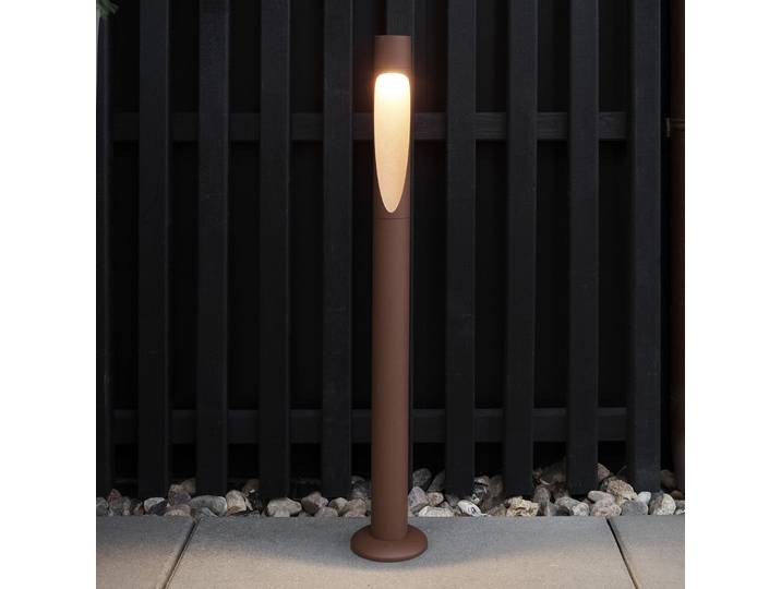 Flindt Wegelampe, 927, corten 70cm Fuß 24 V - Louis Poulsen - Design - Aluminium - Einflammig