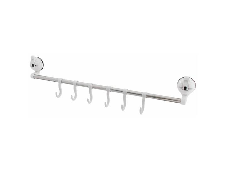 Eurotrail Stange Eurotrail mit 6 Haken Weiss - Handtuchhalter