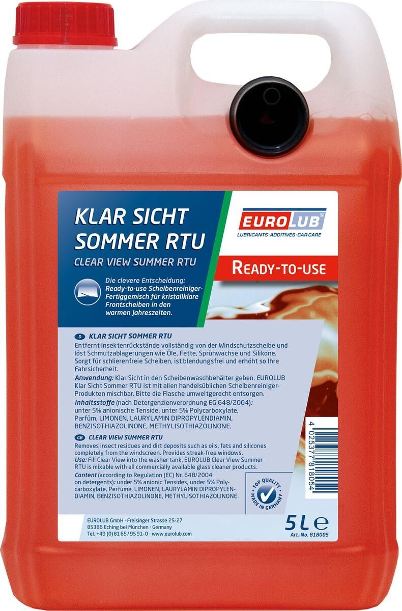EUROLUB 818005 Scheibenwischwasser