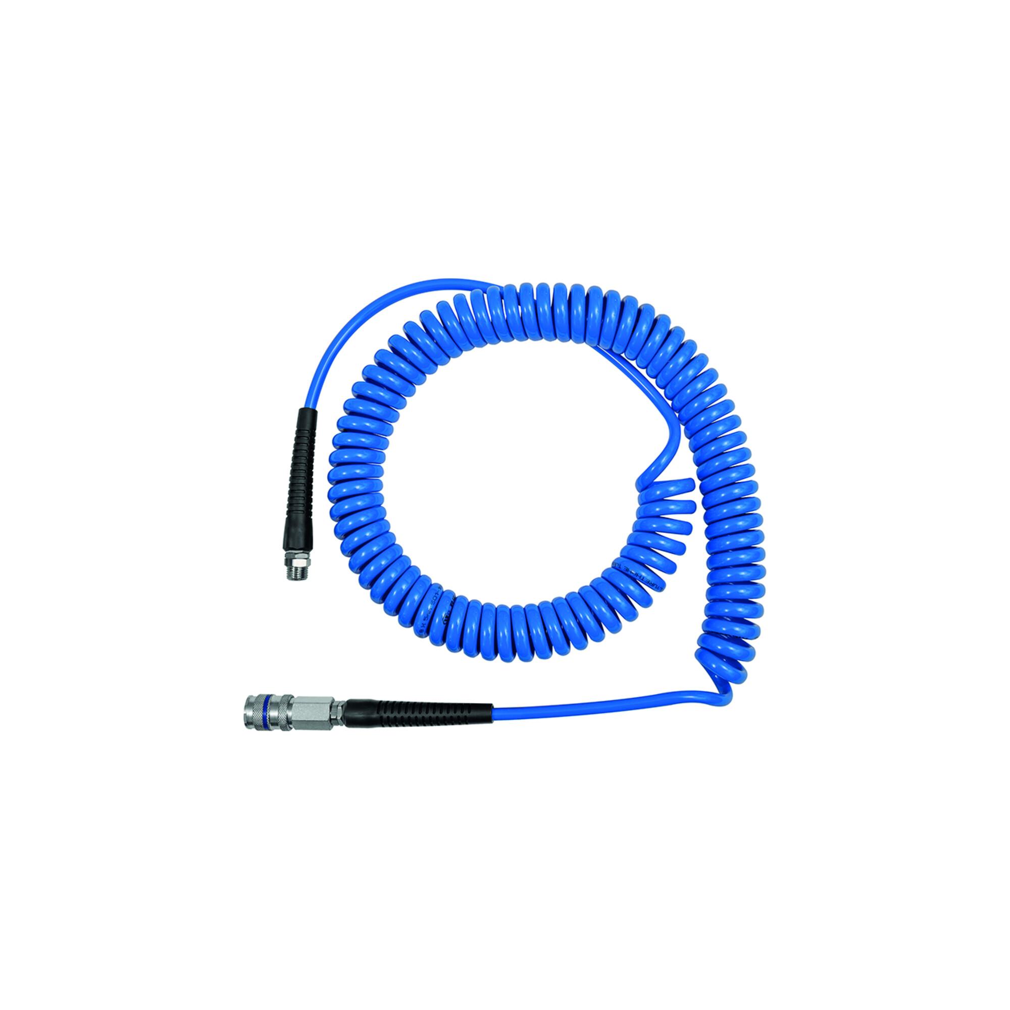 Riegler Spiralschlauch-Stahlkupplung-Set, PU, Schlauch-Ã¸ 10x6,5, 3,0 m (SP10300PUSSK)