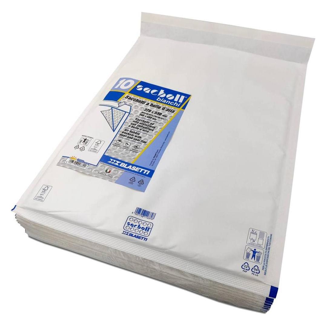 Blasetti Packung mit 10 weissen gepolsterten Umschlägen (B3, 10x) (39816620)