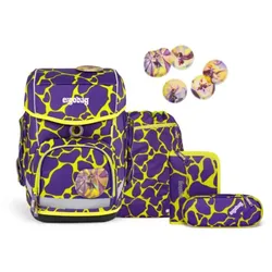 ergobag CUBO Schulrucksack-Set SuBärkraft LUMI Edition, 6-teilig