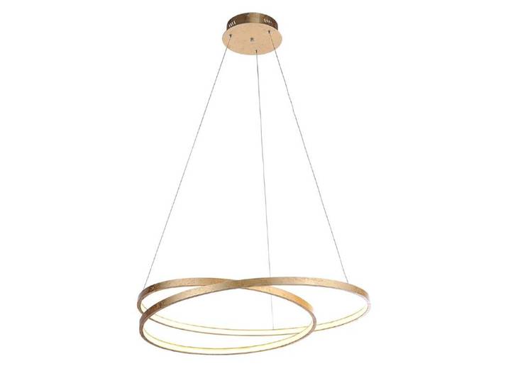 Paul Neuhaus Pendelleuchte Roman, LED-Ring, dimmbar via Wandscha
