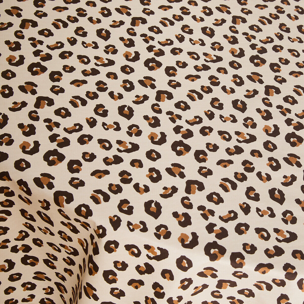 LA REDOUTE INTERIEURS Nappe ronde, imprimé léopard, en coton, LEOPOLD