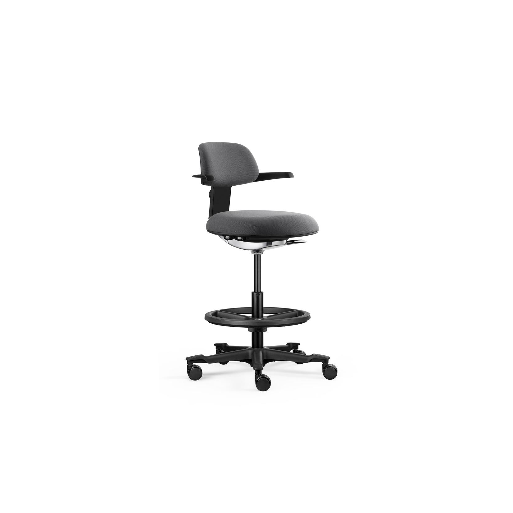 hjh OFFICE Arbeitsstuhl TOP WORK 40 Stoff mit Armlehnen