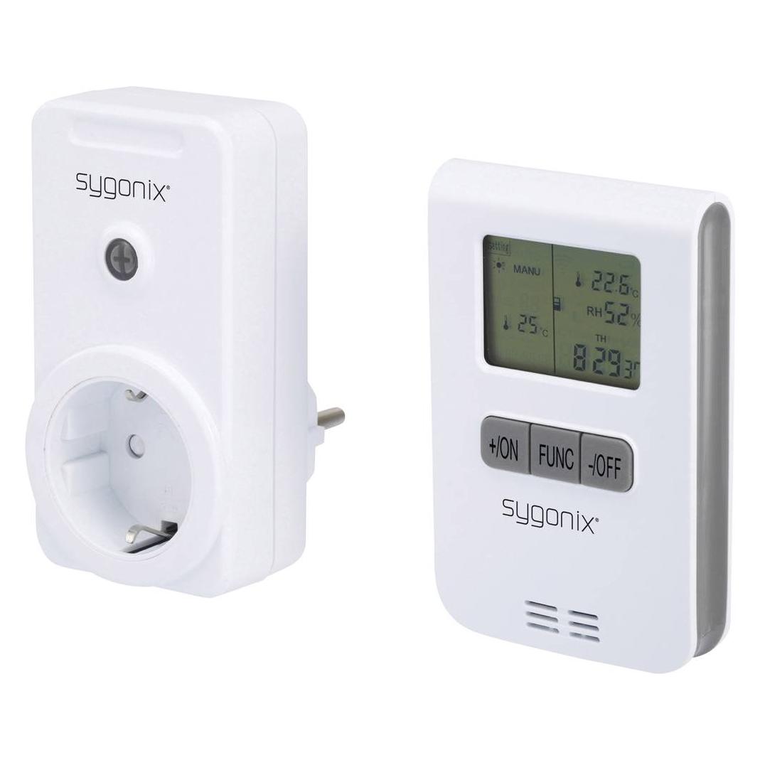 Sygonix RS2W Funk-Heizungssteuerung-Set Zwischenstecker Schaltleistung (max.) 3500 W Reichweite max. (im Fre (0.15 km) (SY-3523526)