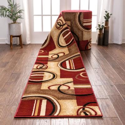 Well Woven Custom Size Runner Barclay Arcs & Shapes Modern Hallway Stair Rug