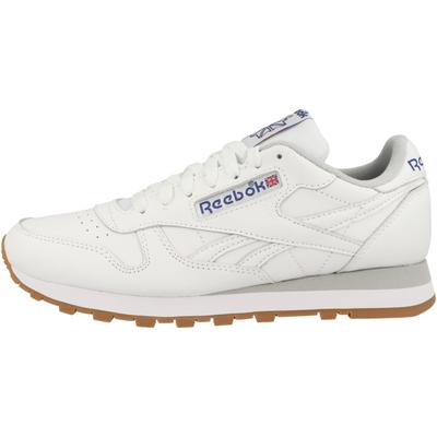 Sneaker REEBOK "Reebok Classic Leather Sneaker low Unisex Erwachsene Schuhe", Herren, Gr. 43, Textil, weiß, Schuhe Sneaker, Ziernähte
