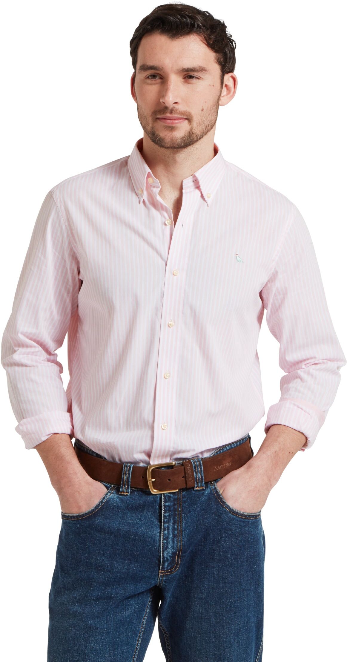 Schöffel Country Holme Striped Shirt - Pink - Size 3XL - Men