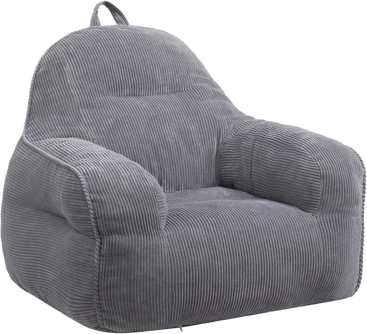 Zachte Bean Bag Stoel voor Kinderen, Comfortabele Zitzak voor Peuters, Grijs
