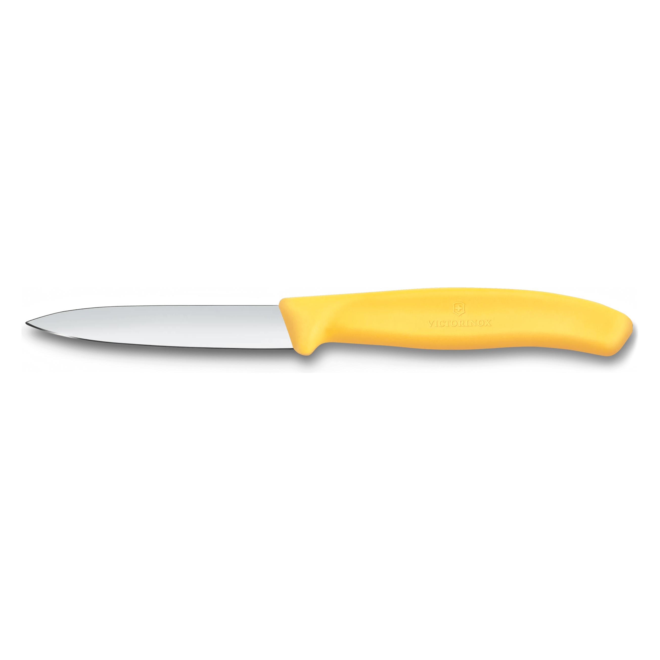 Victorinox Swiss Classic, Gemüsemesser, 8cm, gerade, mittelspitz, gelb (8 cm, 1x) (6.7608.C1)