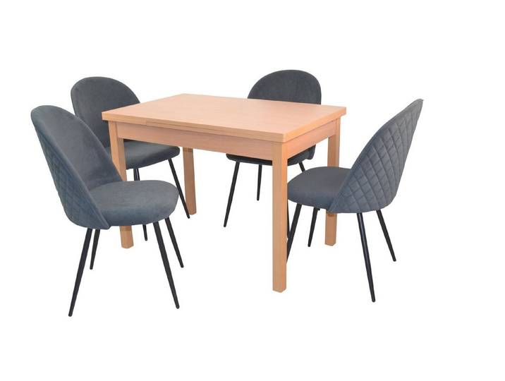 moebel-direkt-online Essgruppe Nala, (Spar-Set, 5tlg. Set (Esstisch ausziehbar mit 4 Stühlen)