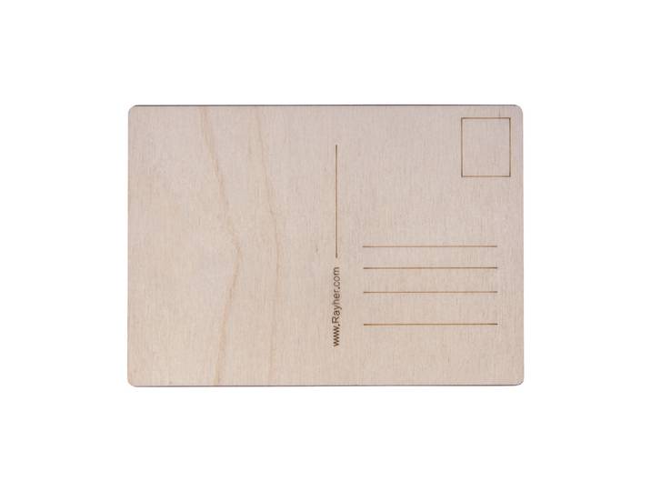 Rayher Holz-Postkarte FSC 100% 14.8 × 10.5 × 0.3 cm 2 Stück