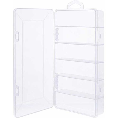 InLine Kleinteilebox, 6 Fächer, Abmessungen: 206x107x33mm, weiß