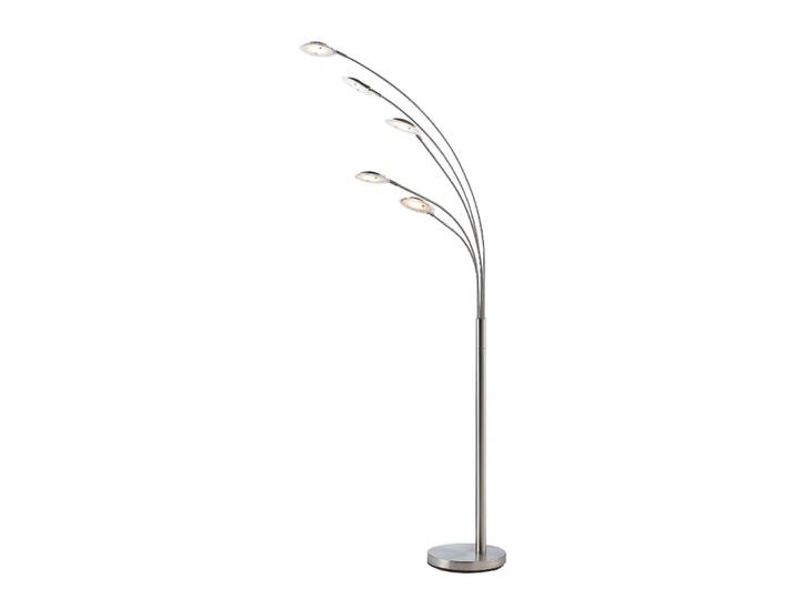Lampadaire led en métal gris