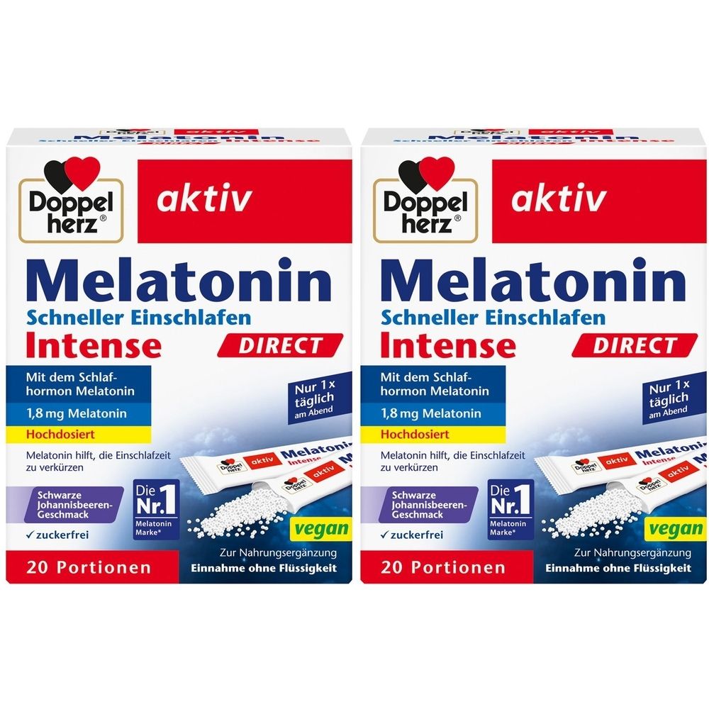Doppelherz Melatonin Direct Schneller Einschlafen 2x 2x20 St Pellets