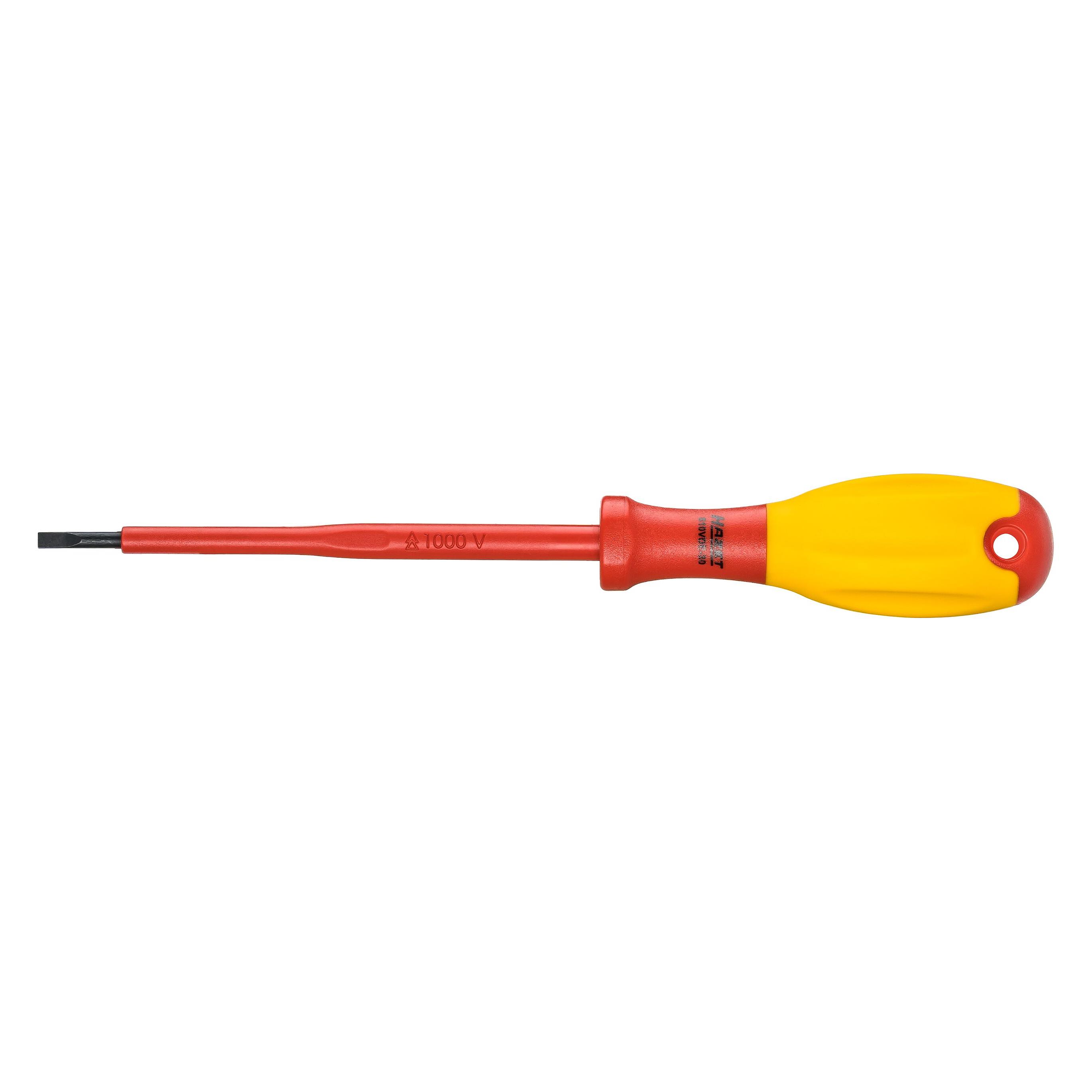 Hazet Elektriker-Schraubendreher schutzisoliert 810VDE-30 Schlitz Profil 0.5 x 3 mm (Schlitzschrauben) (810VDE-30)