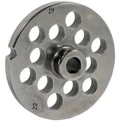Reber S.R.L.-Fleischwolfplatten Nr. 22 Löcher, Zubehör Mixen + Schneiden, Grau, Silber