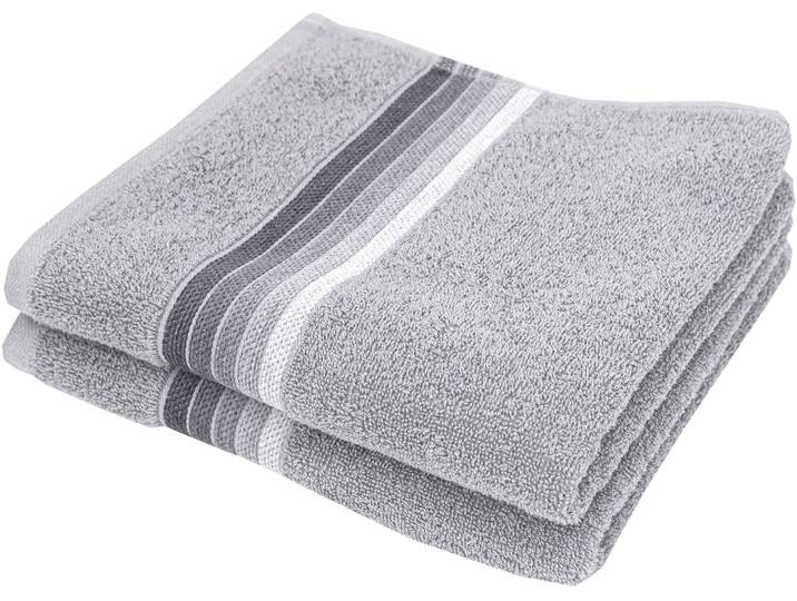 Handtücher DYCKHOFF Chenille , grau, B:50cm L:100cm, Frottier, Frottier, Handtücher, Handtücher