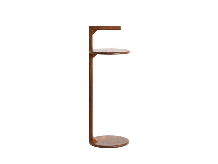 Light & Living Beistelltisch Delmino, Braun, Holz, Akazie, rund, 26x77x26 cm, Wohnzimmer, Wohnzimmertische, Beistelltische