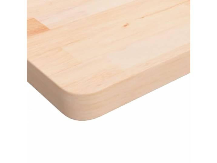 KTHLBRH Tischplatte Eiche massiv 90 x 90 x 4 cm Unbehandelte Oberfläche, vielseitig einsetzbar für Tische und Möbel, rustikales Design, pflegeleicht