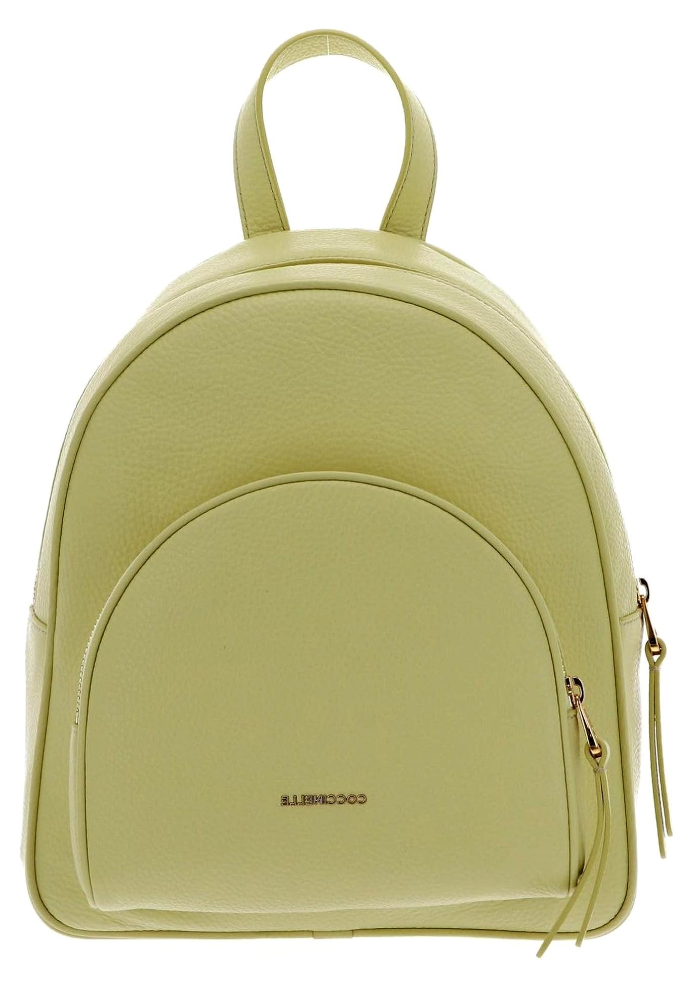 Leder Rucksack Freizeitrucksack Gleen Handback Grained Leather Lime Wash hellgelb