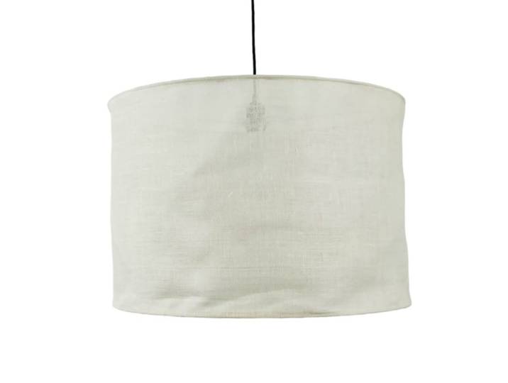 Abat-jour à suspendre toile de jute écru non électrifiée d.60cm