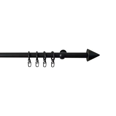 Gardinenstange SN DECO GROUP "Gardinenstange Como" Gr. 3, schwarz, L:200cm, Kunststoff, Stahl, Gardinenstangen