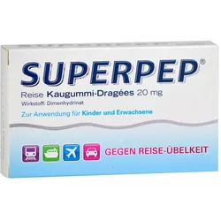 Superpep Reise Kaugummi-Dragees 20 mg