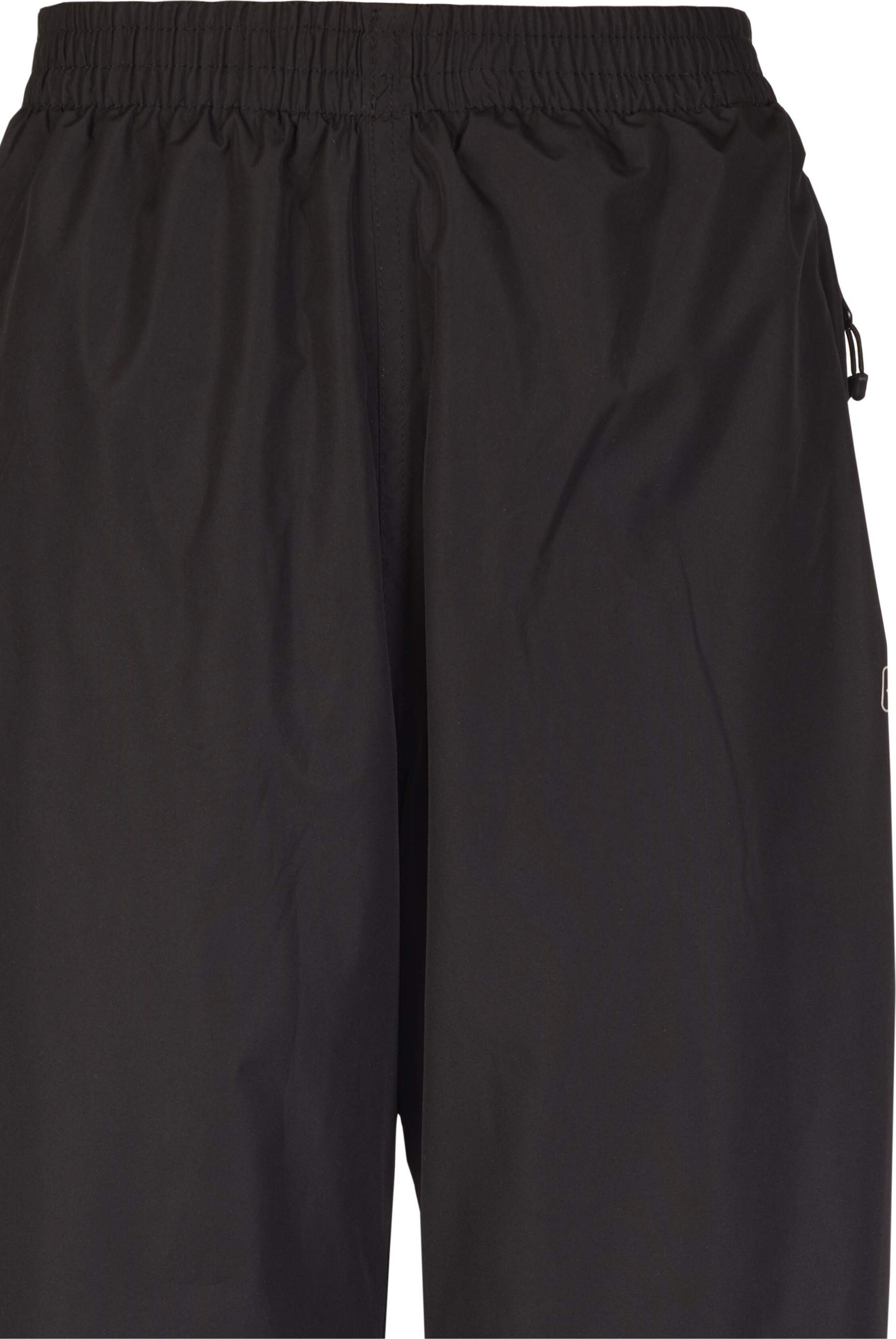 Regenhose KILLTEC "KOS 1 KDS RNPNTS", Kinder, Gr. 152, Normalgrößen, schwarz, Obermaterial: 100% Polyester.Futter: 100% Polyester, Hosen Regenhose, Wasserdichte, packbare Kinder-Regenhose mit reflektierenden Details