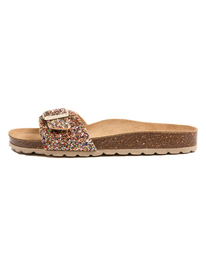 billowy Pantoletten in Gold - 41