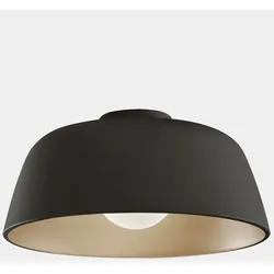 LEDS C4 Design Deckenleuchte MISO, IP20, Ø 43.3 cm, E27, Stahl, schwarz / innen gold LEDS-15-8331-05-DL