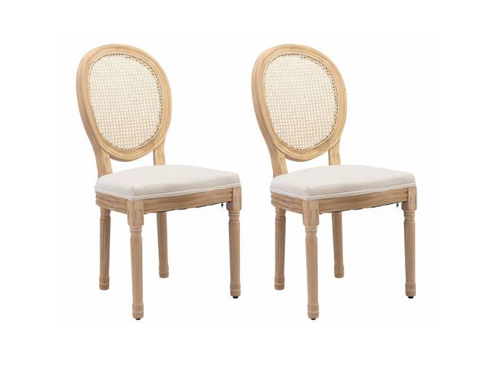 ESSZIMMERSTÜHLE 2er-Set im französischen Landhausstil