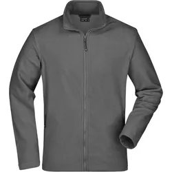 James & Nicholson Herren Microfleece Jacke Fleece-Jacke JN766 carbon M