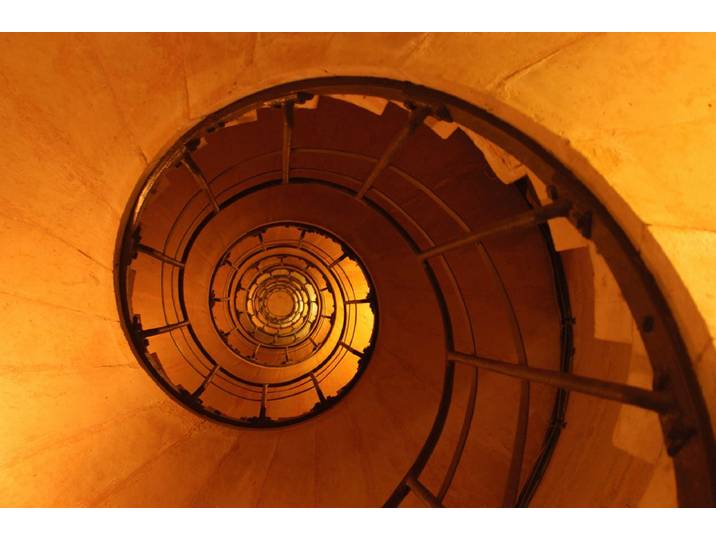 Fototapete PAPERMOON Wendeltreppe , bunt, B:4m L:2,6m, Vlies, Tapeten, Fototapete