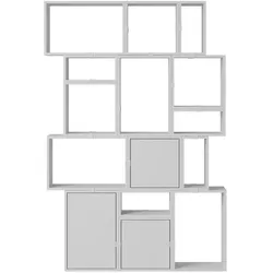 Muuto Stacked Storage Bookcase - Configuration 2, grau