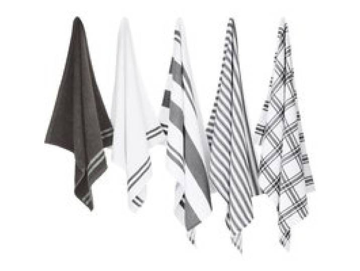 W5 Set de 5 torchons de cuisine (gris)