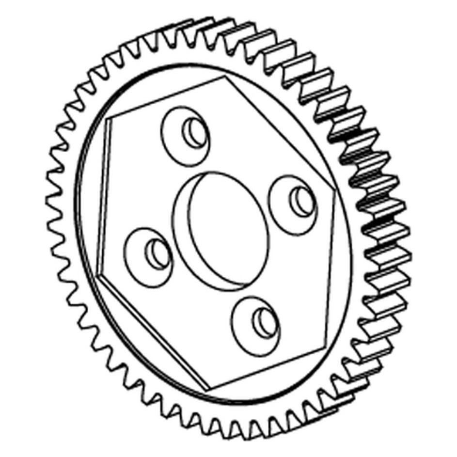 Jamara Hauptzahnrad Alu Dakar 50Z M0,8 Tuning (505474)