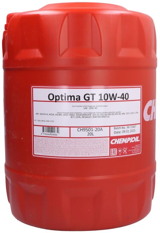 Motoröl CHEMPIOIL Optima GT 10W40 20L